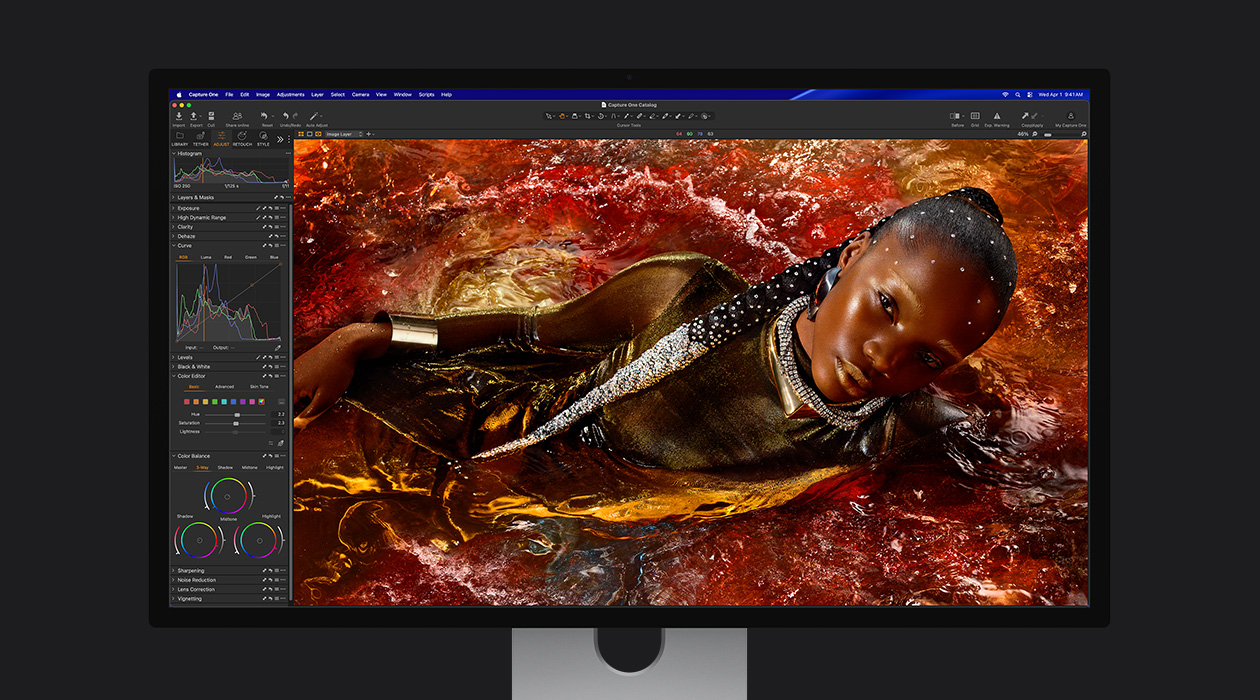 File gambar dengan beberapa opsi tampilan di navigasi kiri